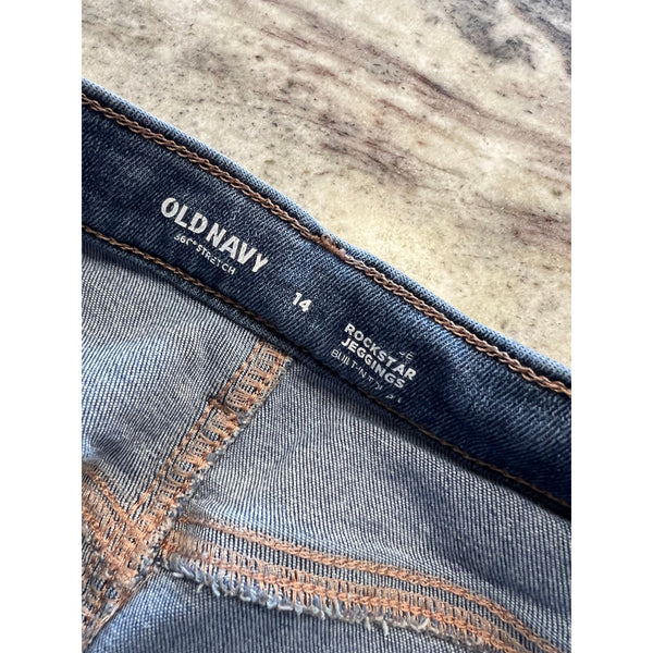 Old Navy Girls Rockstar Stretch Jeggings Size 14