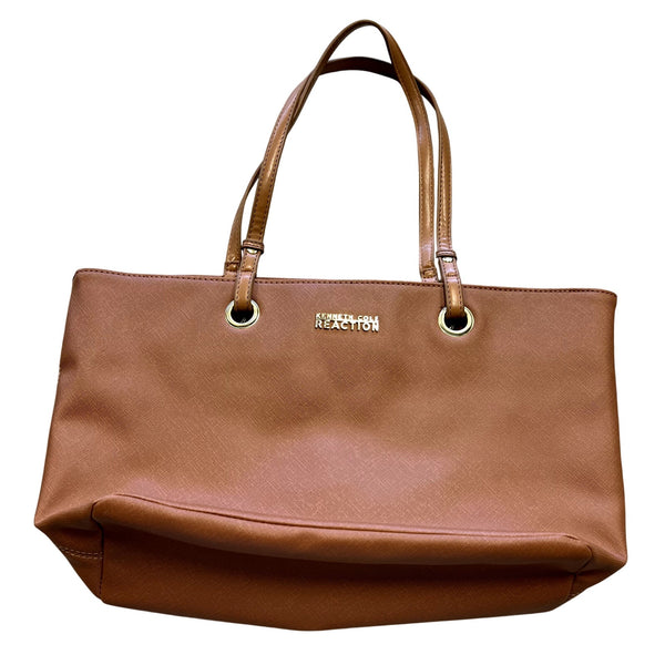 Kenneth Cole Reaction Brown Leather Shoulder Bag