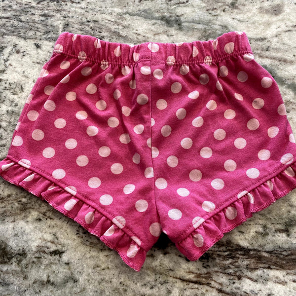 Wonder Nation Girls Pink Polka Dot Shorts Size 3T
