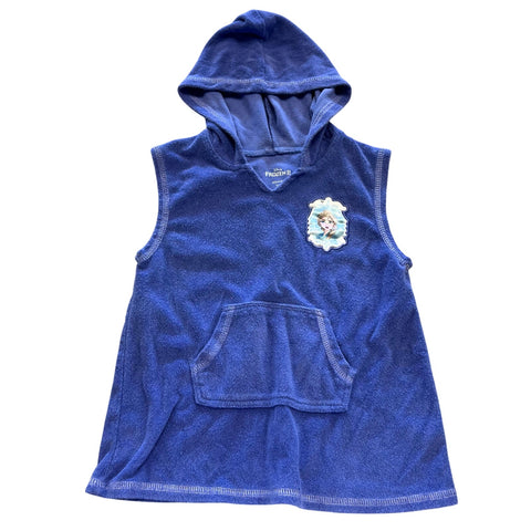 Disney Frozen II Periwinkle Terry Cloth Hooded Sleeveless Coverup Size 3T