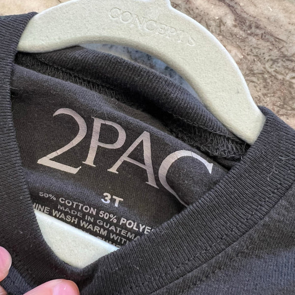 2Pac Toddler Black Graphic Tee Size 3T