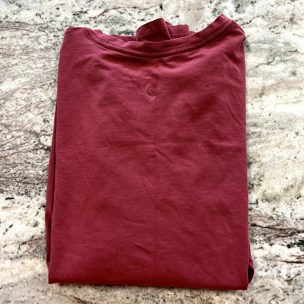 Lululemon Maroon Long Sleeve Butter Soft Top Size 8
