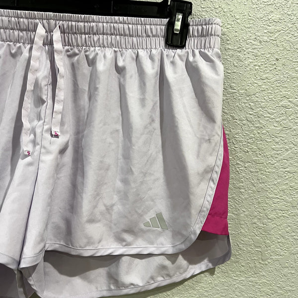 Adidas Purple + Pink Slim Fit Lined Runnings Shorts XL