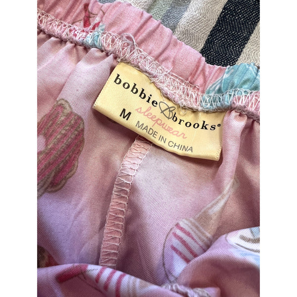Bobbie Brooks Pink Breakfast Pajama Pants Size Medium