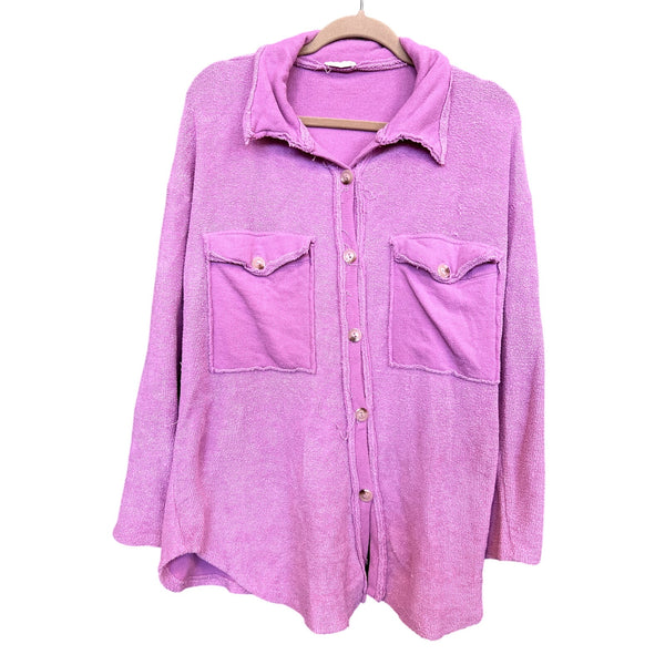Women's Light Purple Shacket Size Medium