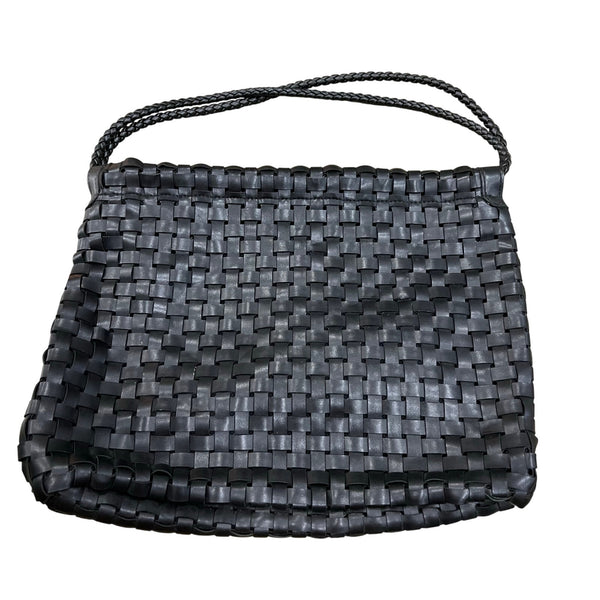 NWT Black Nine West Weaved Shoulder Bag
