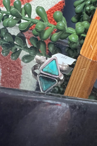 Turquoise Triangle Ring