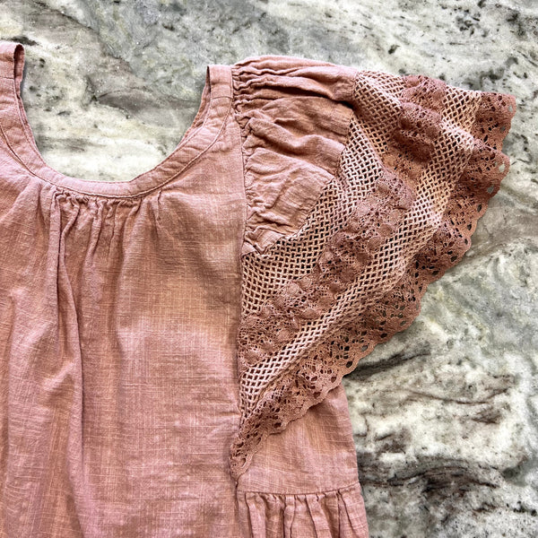 Old Navy Girls Mauve Linen Mini Dress Size M (8)