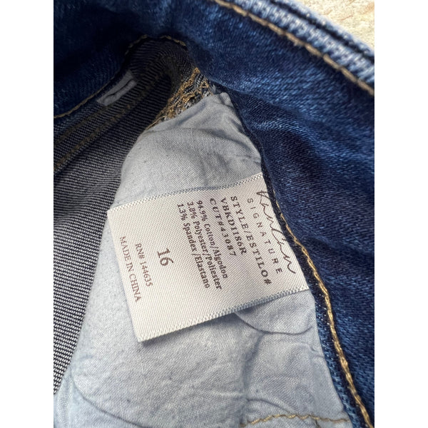 KanCan Girls Double Button High Rase Flare Jeans Size Youth 14