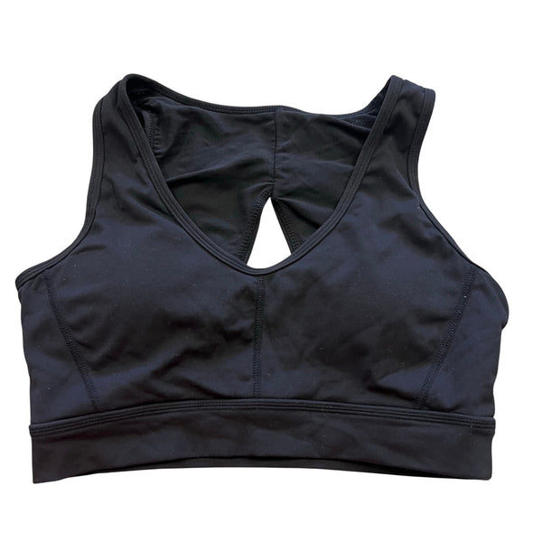 Mono B Open Back Black Sports Bra Size Small