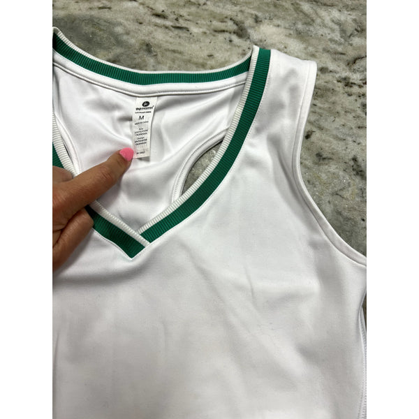 90 Degree Lux Violet Dress Pleated Athletic White Women's Medium