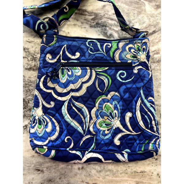 Vera Bradley Mediterranean Blue Retired Pattern Crossbody Bag