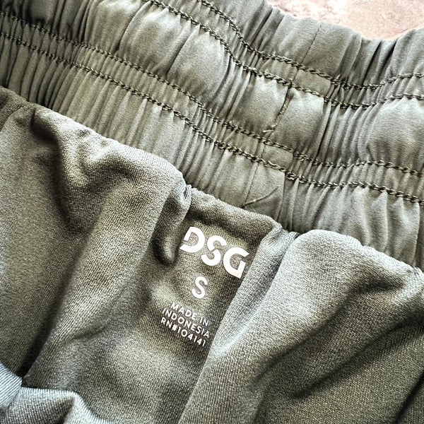 DSG Olive Green Lined Athletic Shorts Size Small