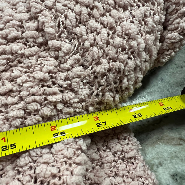 Cherish Light Pink Crew Neck Popcorn Sweater Large