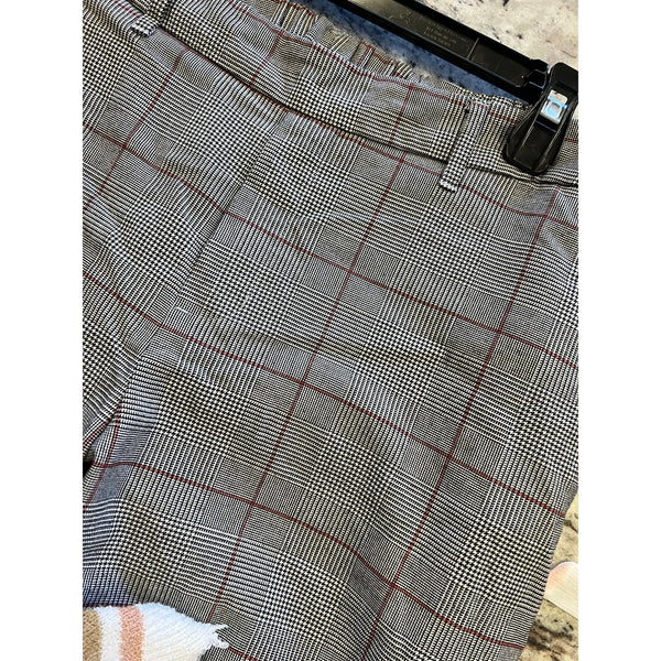 A New Day Gray + Red Straight Leg Dress Pants Size Large