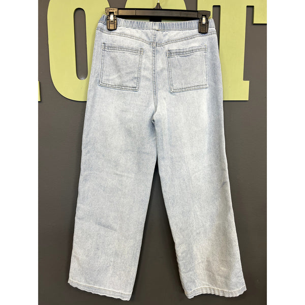 Vanilla Star Girls Light Wash Wide Leg Jeans Size Youth 12