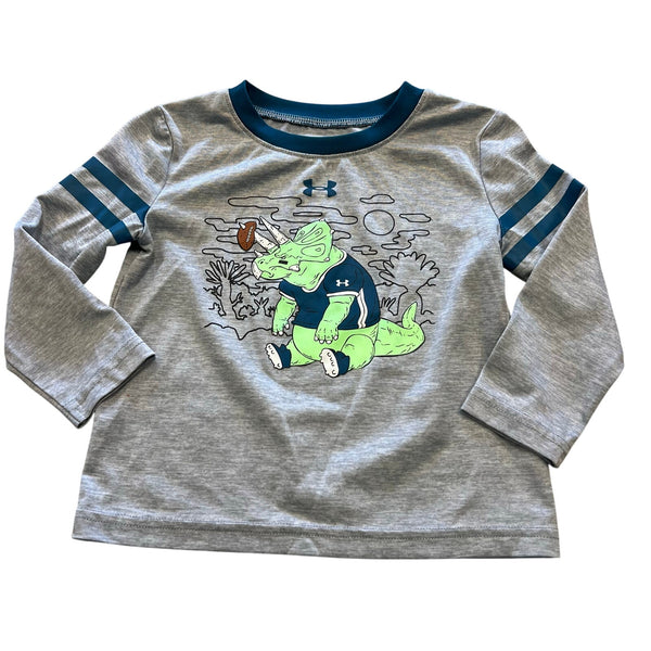 Under Armour Boys Long Sleeve Dinosaur Football Graphic Tee 18 Mo