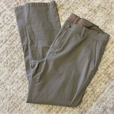 Weatherproof Vintage Khaki Gray Straight Leg Pants Size 36X32