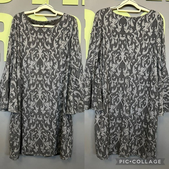 Tiana B. Lace Lined Bell Sleeve Dress Size 18W