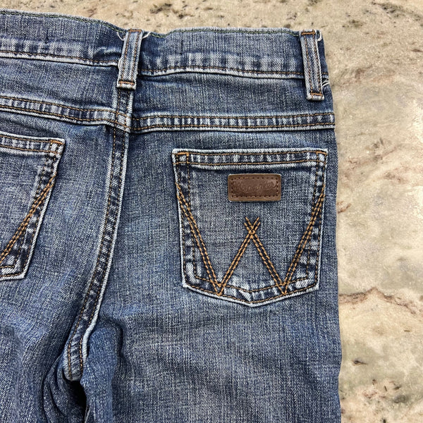 Wrangler Retro Boys Slim Fit Bootcut Jeans Size 7 Regular