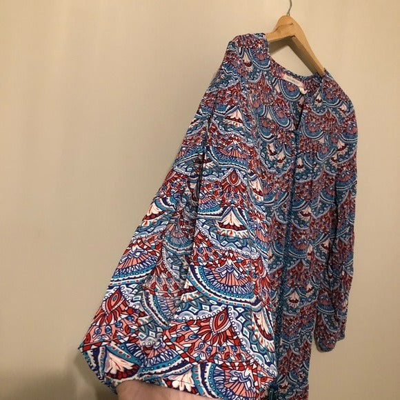 Chelsea & Violet Long Sleeve Printed Dress Large