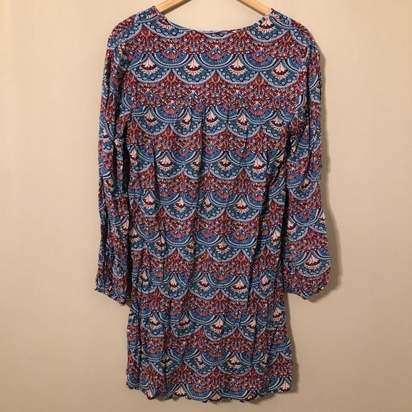 Chelsea & Violet Long Sleeve Printed Dress Large