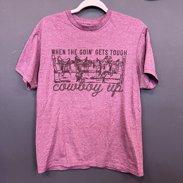 Cowboy Up Graphic Tee Size Medium