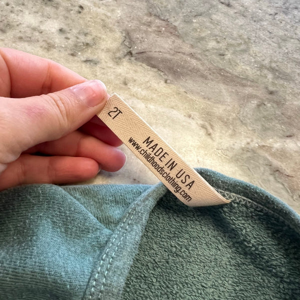 Childhoods Sage Green Crew Neck Fleece Sweatshirt 2T
