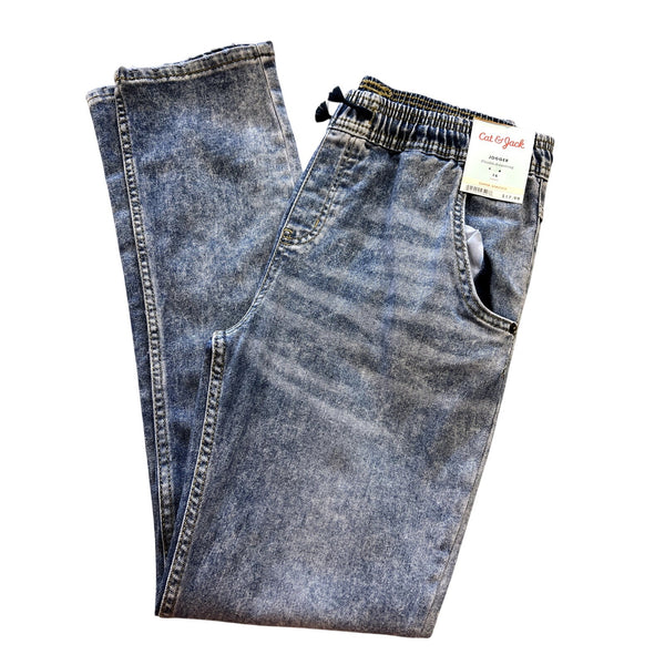 NWT Boys Cat & Jack Super Stretch Denim Jogger Youth Size 16