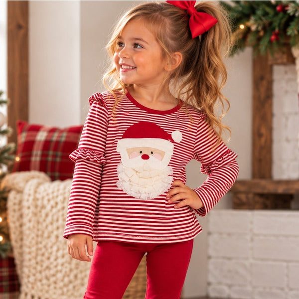 Adventure Wear Santa Striped Tee Size 4T