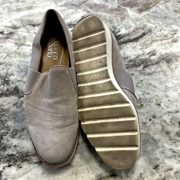 Franco Sarto Taupe Suede Haylee Loafers Women's Size 7