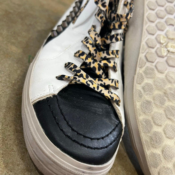 Shu Shop Riri White Studded High Top Sneakers Size 8.5
