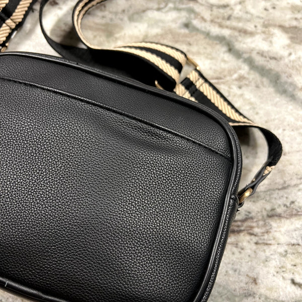 NEW Black Vegan Leather Crossbody