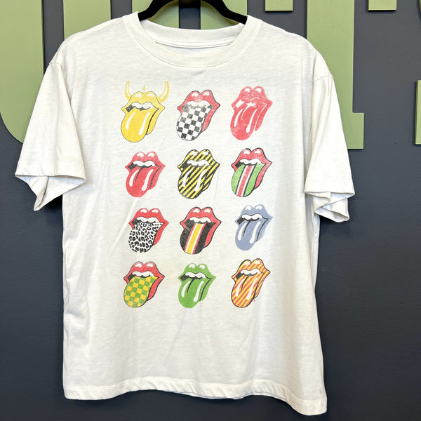 Rolling Stones Tongues Graphic Tee Size Women's Small
