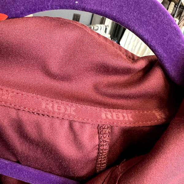 RBX Maroon Full Zip Athletic Jacket Size Large