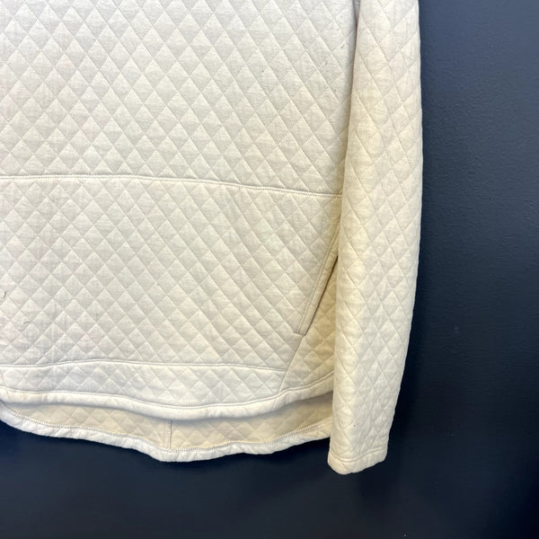 RBX Quilted Turtleneck Ivory Sweater Size Small
