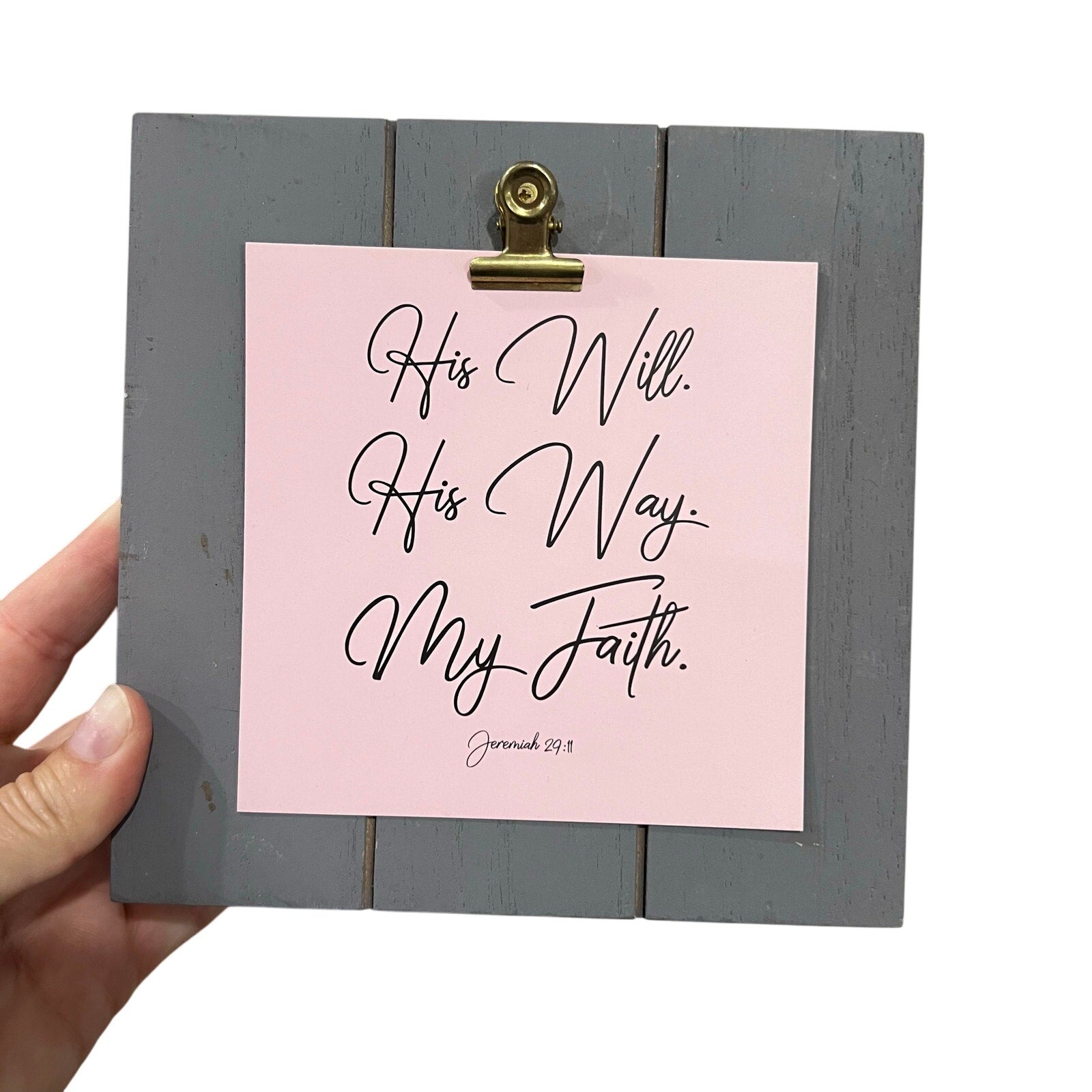 Interchangeable Christian Scripture Block Frame 4x4