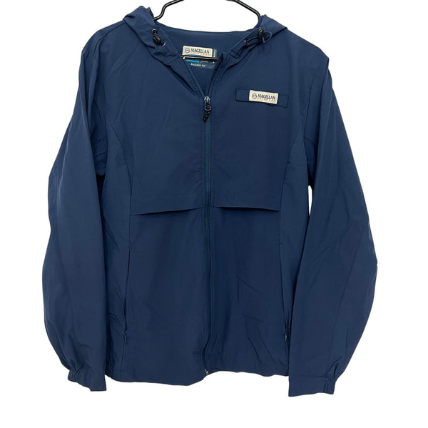 Magellan Women's Navy Blue Fish Gear Full Zip Jacket Medium