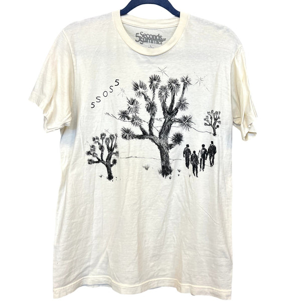 5 Seconds of Summer Graphic Band Tee Size Large