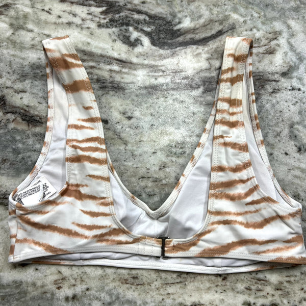 Forever 21 Brown Zebra Bikini Top Medium