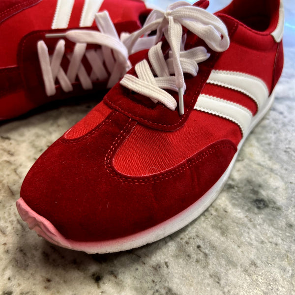 Women's Red Fashion Sneakers Size 10