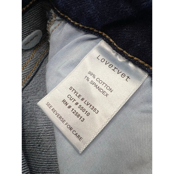 Lovervet Vervet Dark Wash High Rise Wide Leg Jeans Size 25