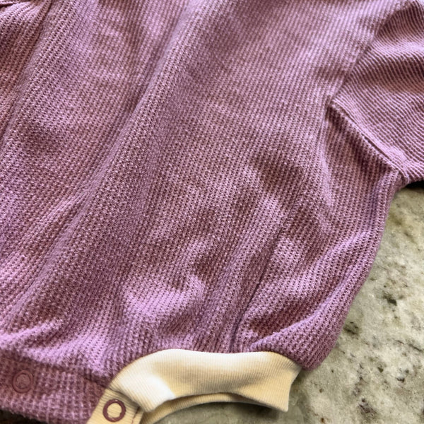 Cat & Jack Mauve Ribbed Romper Size 0-3 Mo