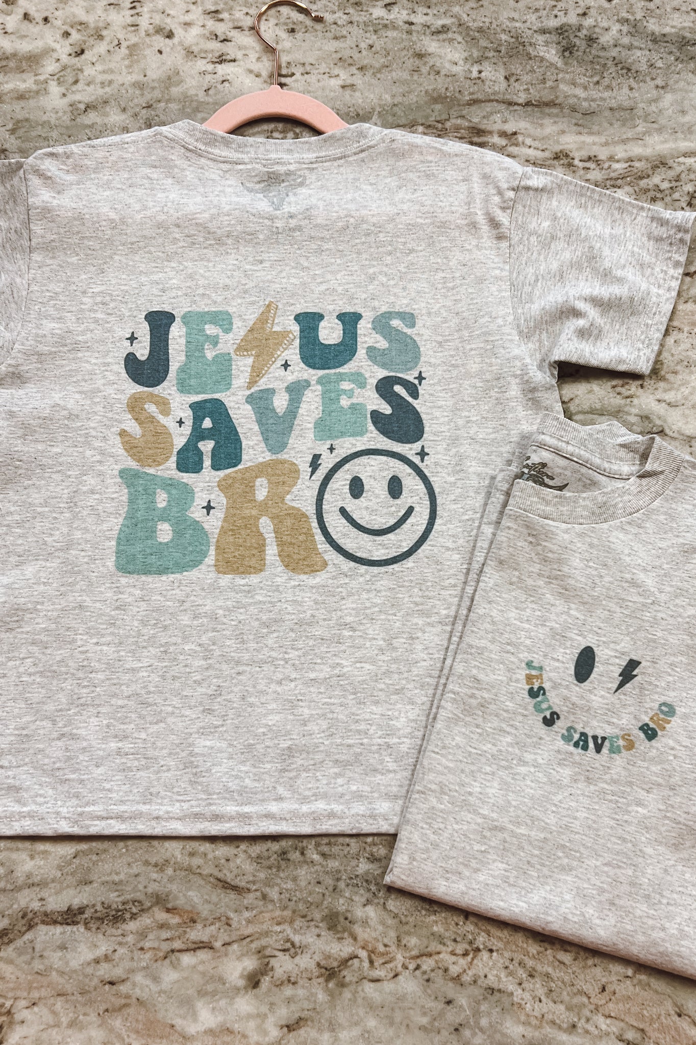 Jesus Saves Bro Smiley Graphic Tee