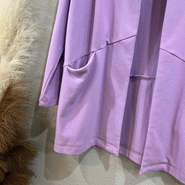 Jade Light Purple Soft Cotton Women's Blazer Size Large