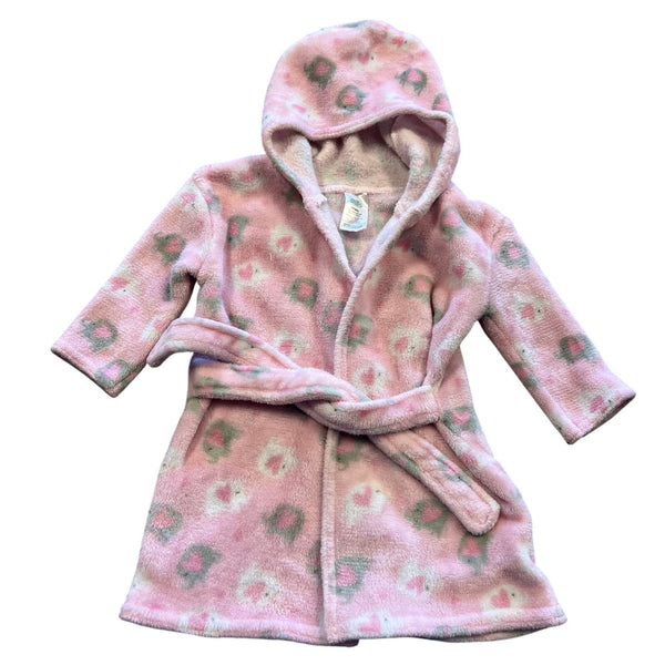 Gentle Steps Pink Elephant Robe Size 0-9 Mo.
