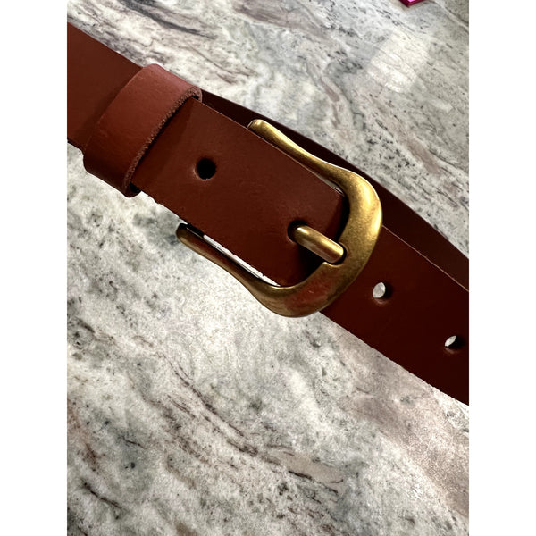 Frye Brown Leather Belt Size L/XL