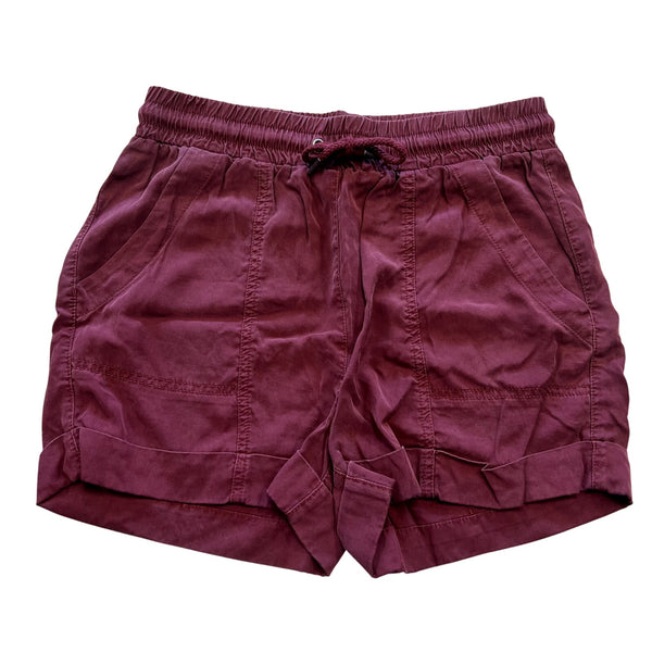 Universal Thread Cuffed Cotton Maroon Shorts XS