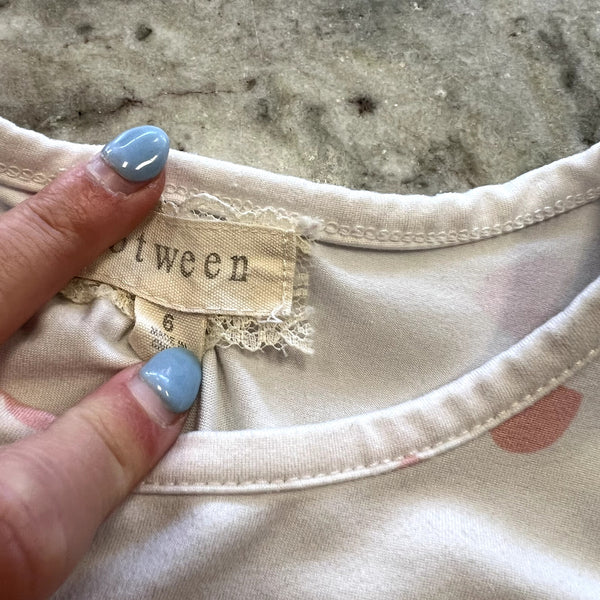 Btween Heart + Sequin Bunny Top Size 6