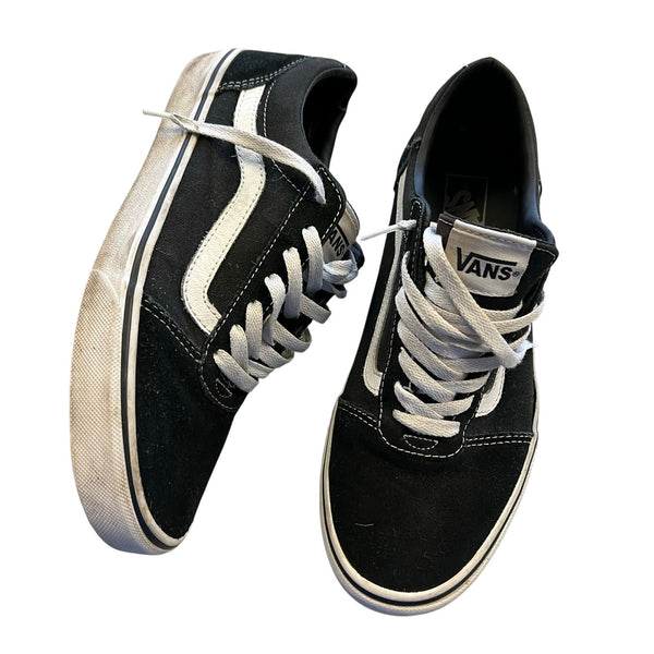 Vans Old Skool Low Top Black Suede Skate Shoe Men's 8.5